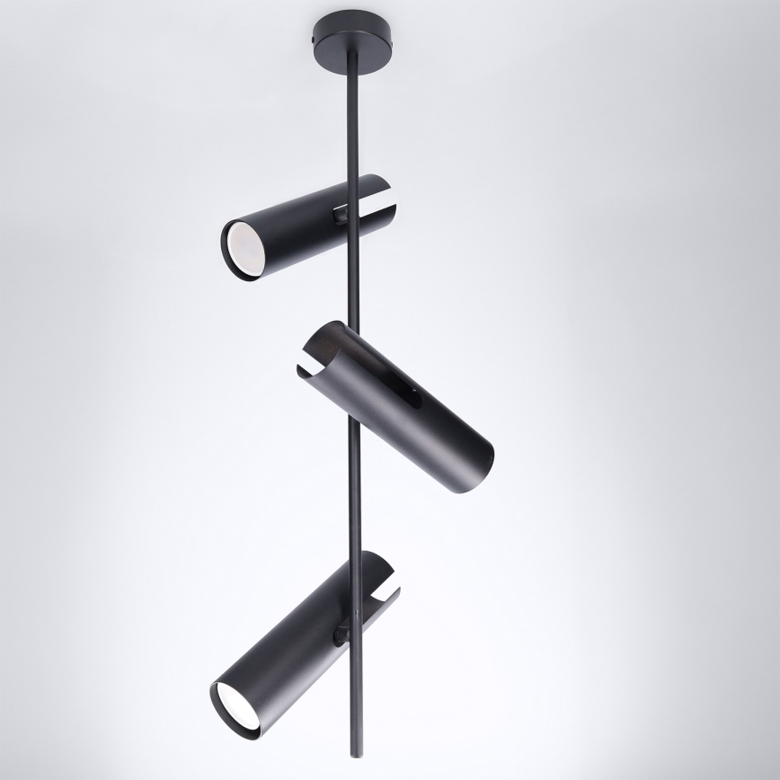 Brilagi - Suspension sur tige BRANCH 3xGU10/30W/230V noire