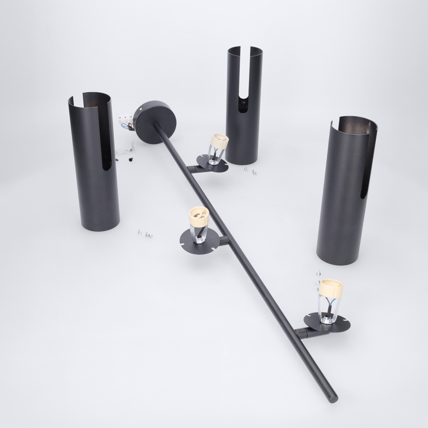 Brilagi - Suspension sur tige BRANCH 3xGU10/30W/230V noire