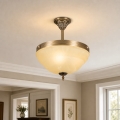 BRILAGI - Suspension sur tige DAHLIA 3xE27/40W/230V Ø 37 cm laiton