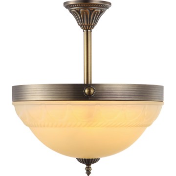 Brilagi - Suspension sur tige DAHLIA 3xE27/40W/230V Ø 37 cm laiton