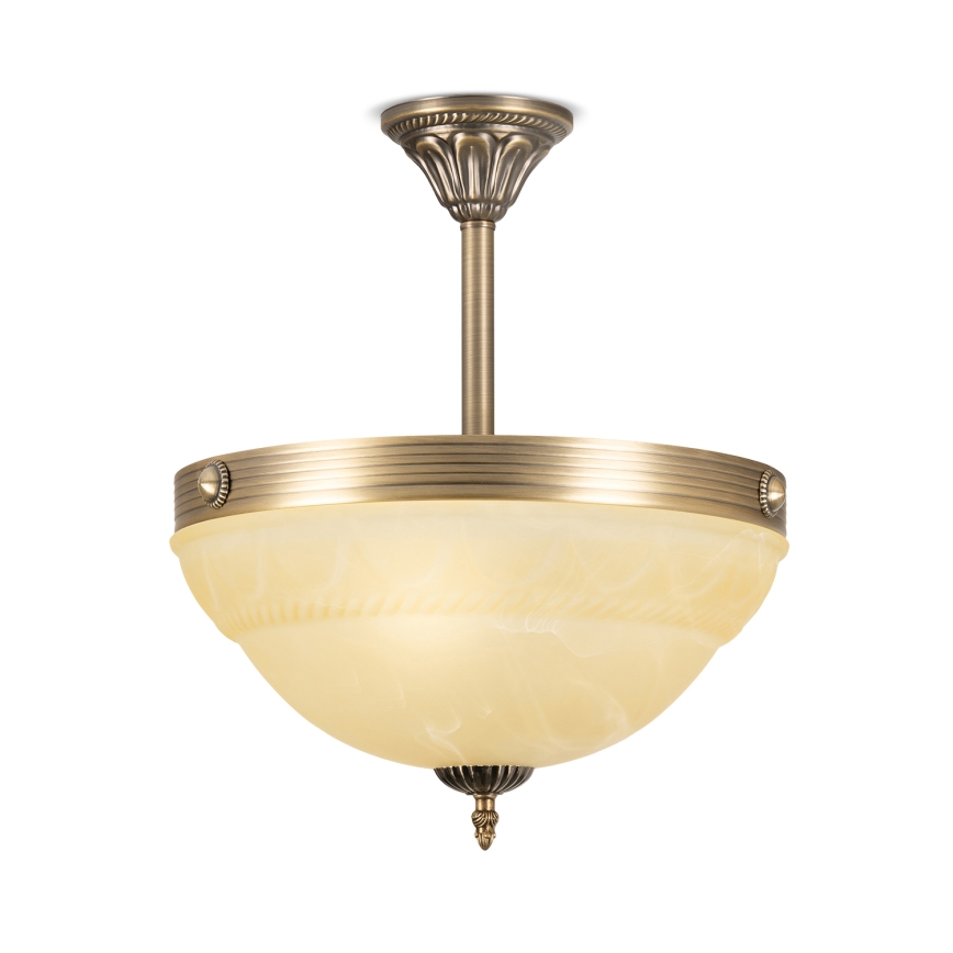 BRILAGI - Suspension sur tige DAHLIA 3xE27/40W/230V Ø 37 cm laiton