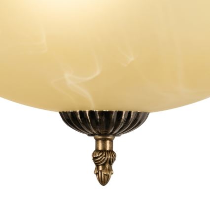 BRILAGI - Suspension sur tige DAHLIA 3xE27/40W/230V Ø 37 cm laiton