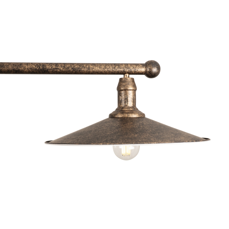BRILAGI - Suspension sur tige FORGE 3xE27/60W/230V cuivrée/patinée