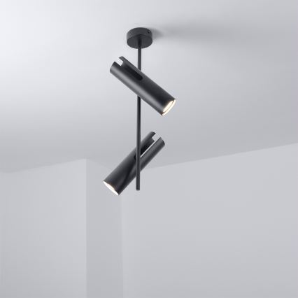 Brilagi - LED RGBW Lustre dimmable sur tige BRANCH 2xGU10/6,5W/230V 2700-6500K noir