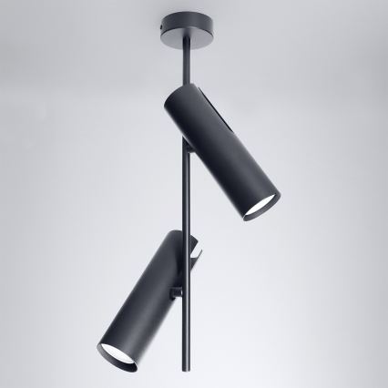 Brilagi - LED RGBW Lustre dimmable sur tige BRANCH 2xGU10/6,5W/230V 2700-6500K noir