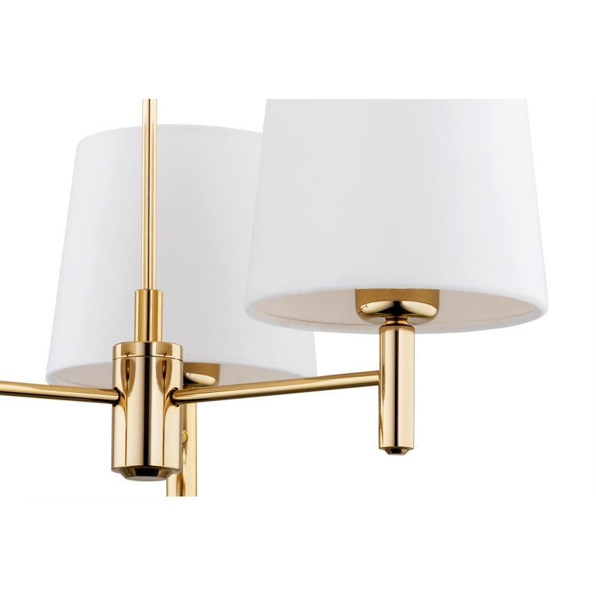 Brilagi - Suspension sur tige MONTE 3xE27/15W/230V crème/doré