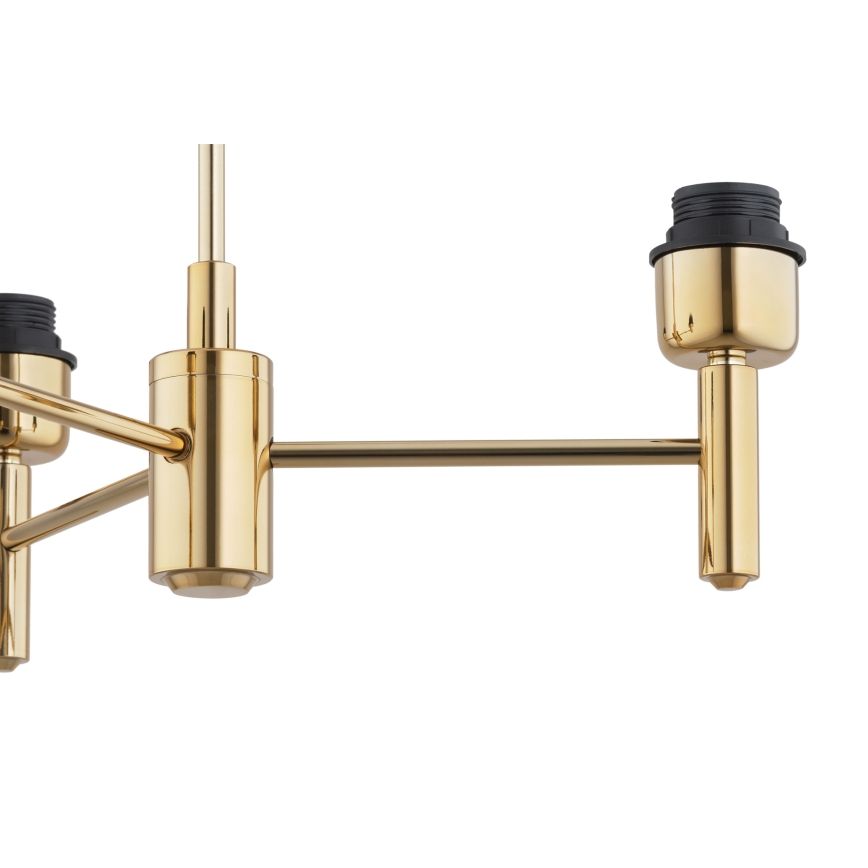 Brilagi - Suspension sur tige MONTE 3xE27/60W/230V bleu/doré