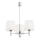 Brilagi - Suspension sur tige MONTE 3xE27/60W/230V crème/chrome brillant