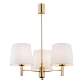 Brilagi - Suspension sur tige MONTE 3xE27/60W/230V crème/doré