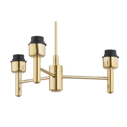 Brilagi - Suspension sur tige MONTE 3xE27/60W/230V noir/doré