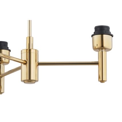 Brilagi - Suspension sur tige MONTE 3xE27/60W/230V noir/doré