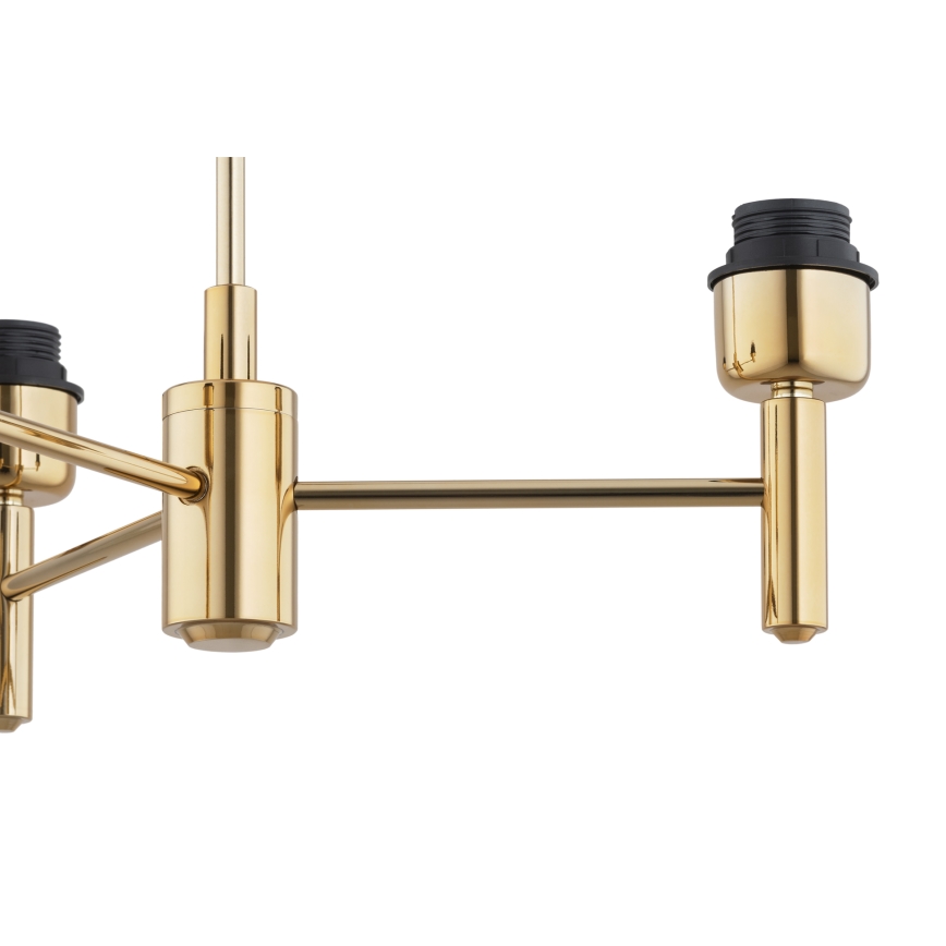 Brilagi - Suspension sur tige MONTE 3xE27/60W/230V noir/doré