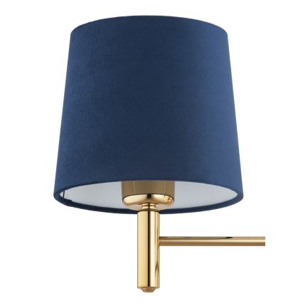 Brilagi - Suspension sur tige MONTE 5xE27/60W/230V bleu/doré