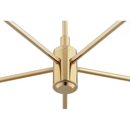 Brilagi - Suspension sur tige MONTE 5xE27/60W/230V bleu/doré