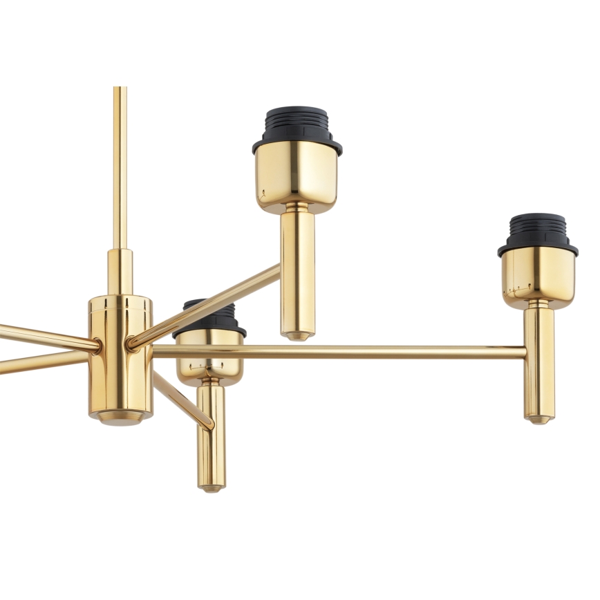 Brilagi - Suspension sur tige MONTE 5xE27/60W/230V crème/doré