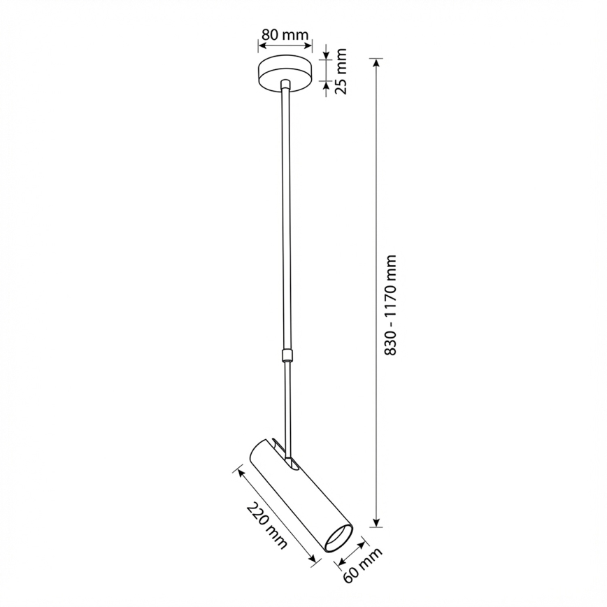 Brilagi - Suspension sur tige SELE 1xGU10/30W/230V beige