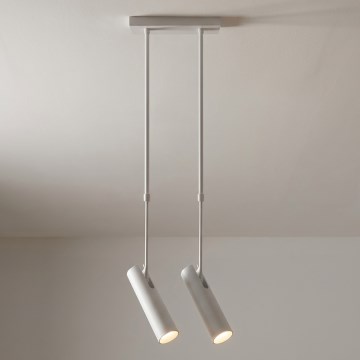 Brilagi - Suspension sur tige SELE 2xGU10/30W/230V blanche