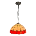 Brilagi - Suspension Tiffany en vitrail sur chaîne SIENNA 1xE27/60W/230V Ø 40 cm