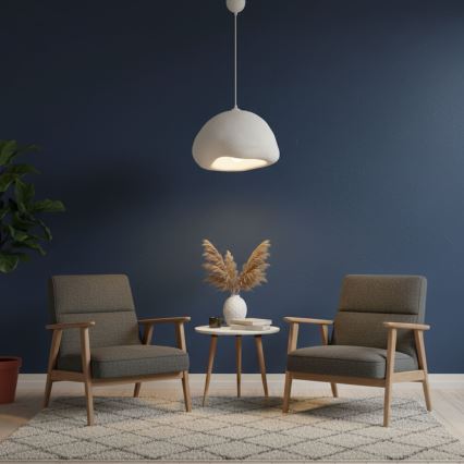Brilagi - Suspension WABI SABI sur câble 1xE27/40W/230V Ø 42 cm blanche