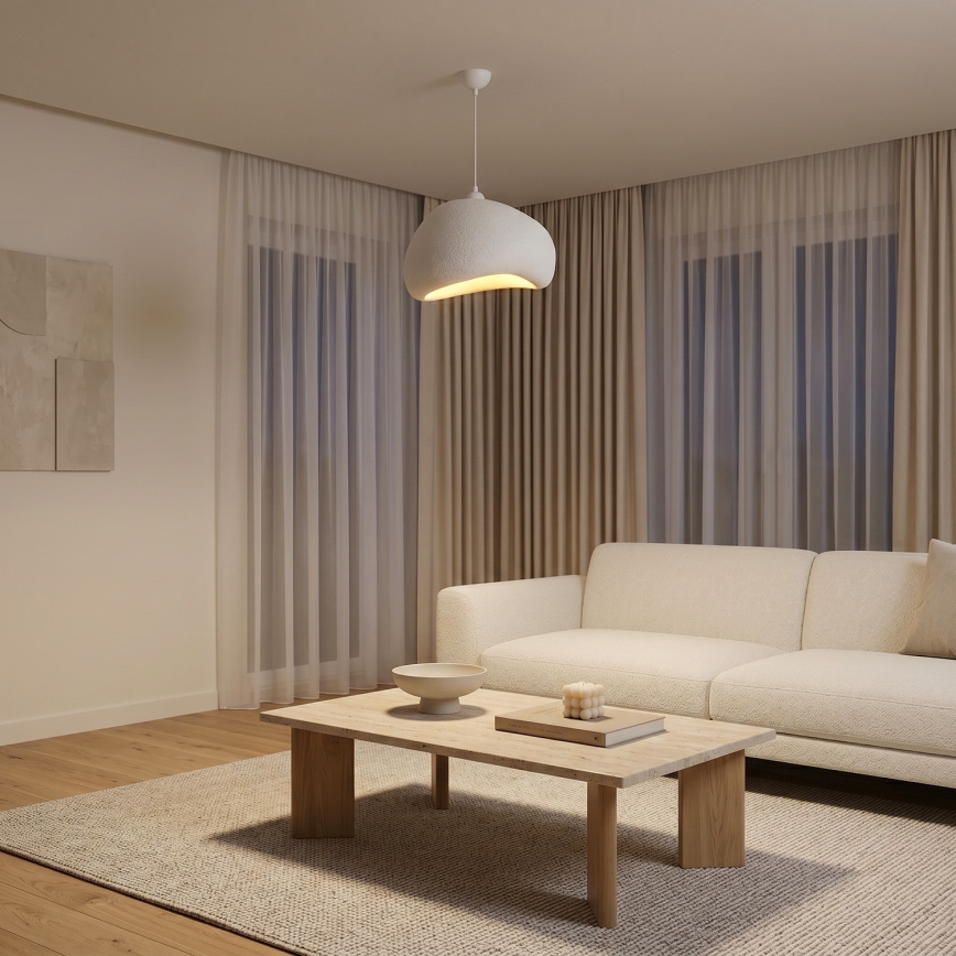 Brilagi - Suspension WABI SABI sur câble 1xE27/40W/230V Ø 42 cm blanche