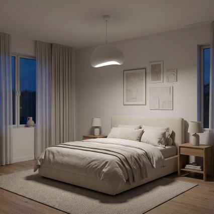 Brilagi - Suspension WABI SABI sur câble 1xE27/40W/230V Ø 42 cm blanche