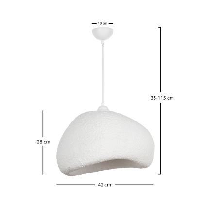 Brilagi - Suspension WABI SABI sur câble 1xE27/40W/230V Ø 42 cm blanche