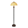 BRILAGI - Tiffany lampadaire en vitrail IVORY SMOOTH 2xE27/60W/230V