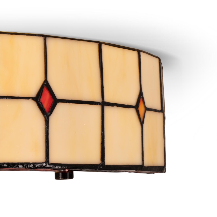 BRILAGI - Tiffany plafonnier en vitrail SUNFLOWER 2xE27/60W/230V Ø 40 cm