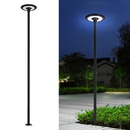 Brilagi - Tige métallique pour poteau d'éclairage extérieur URBAN 4 m, Ø 58 mm, noire