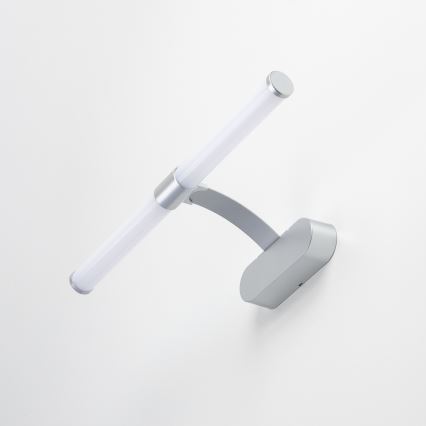 Brilagi - Éclairage LED pour miroir de salle de bains 2 en 1 TUBEO LED/6W/230V 40 cm IP44 argenté