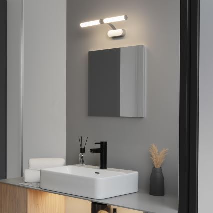 Brilagi - Éclairage LED pour miroir de salle de bains 2 en 1 TUBEO LED/6W/230V 40 cm IP44 argenté