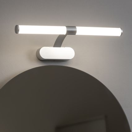Brilagi - Éclairage LED pour miroir de salle de bains 2 en 1 TUBEO LED/6W/230V 40 cm IP44 argenté