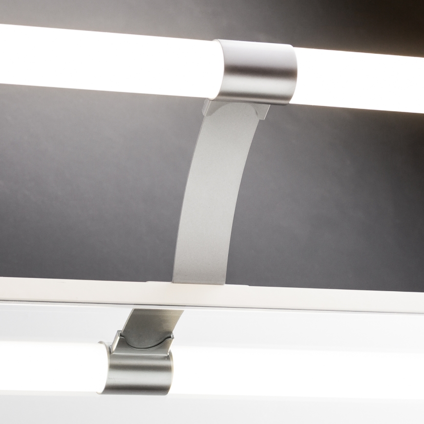 Brilagi - Éclairage LED pour miroir de salle de bains 2 en 1 TUBEO LED/6W/230V 40 cm IP44 argenté
