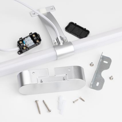 Brilagi - Éclairage LED pour miroir de salle de bains 2 en 1 TUBEO LED/6W/230V 40 cm IP44 argenté