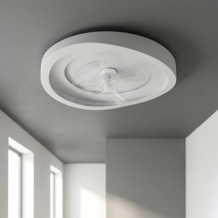 Brilagi - ventilateur de plafond LED dimmable LED/80W/230V Ø 50 cm blanc + télécommande