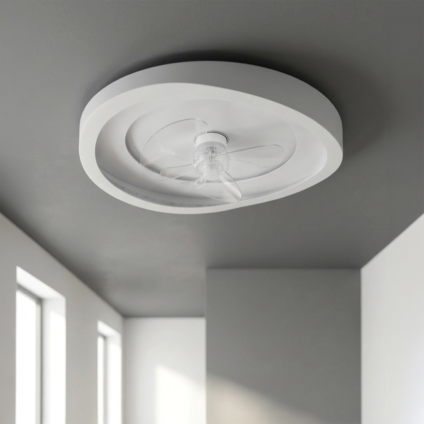 Brilagi - ventilateur de plafond LED dimmable LED/80W/230V Ø 50 cm blanc + télécommande