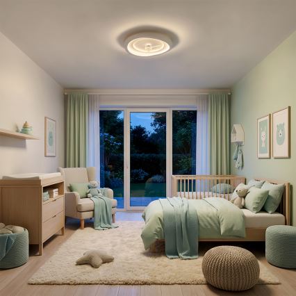 Brilagi - ventilateur de plafond LED dimmable LED/80W/230V Ø 50 cm blanc + télécommande