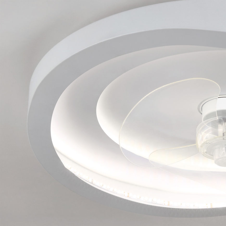 Brilagi - ventilateur de plafond LED dimmable LED/80W/230V Ø 50 cm blanc + télécommande