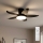 Brilagi - Ventilateur de plafond dimmable LED/32W/230V Ø 95 cm noir + télécommande