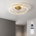 Brilagi - Ventilateur de plafond dimmable LED/66W/230V 55 cm blanc/doré + télécommande