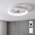 Brilagi - Ventilateur de plafond LED à intensité variable LED/34W/230V 3000-6500K Ø 50 cm blanc + télécommande