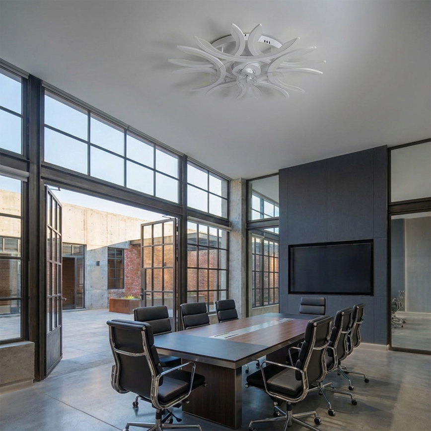 Brilagi - Ventilateur de plafond LED à intensité variable LED/70W/230V Ø 76 cm blanc + télécommande