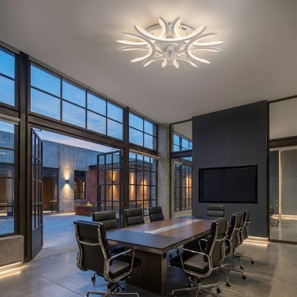 Brilagi - Ventilateur de plafond LED à intensité variable LED/70W/230V Ø 76 cm blanc + télécommande