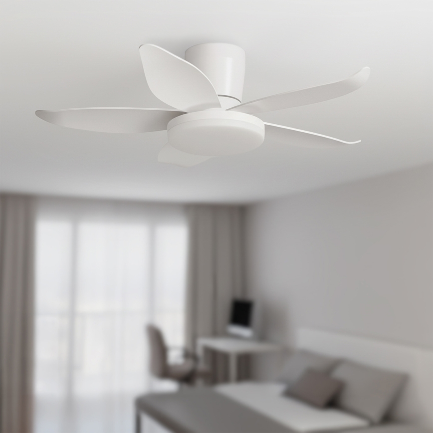 Brilagi - Ventilateur de plafond LED avec gradation LED/32W/230V Ø 95 cm blanc + télécommande