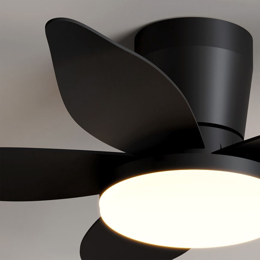 Brilagi - Ventilateur de plafond LED dimmable LED/32W/230V 3000-6500K Ø 95 cm noir + télécommande