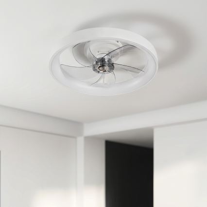 Brilagi - Ventilateur de plafond LED à intensité variable LED/34W/230V 3000-6500K Ø 50 cm blanc + télécommande