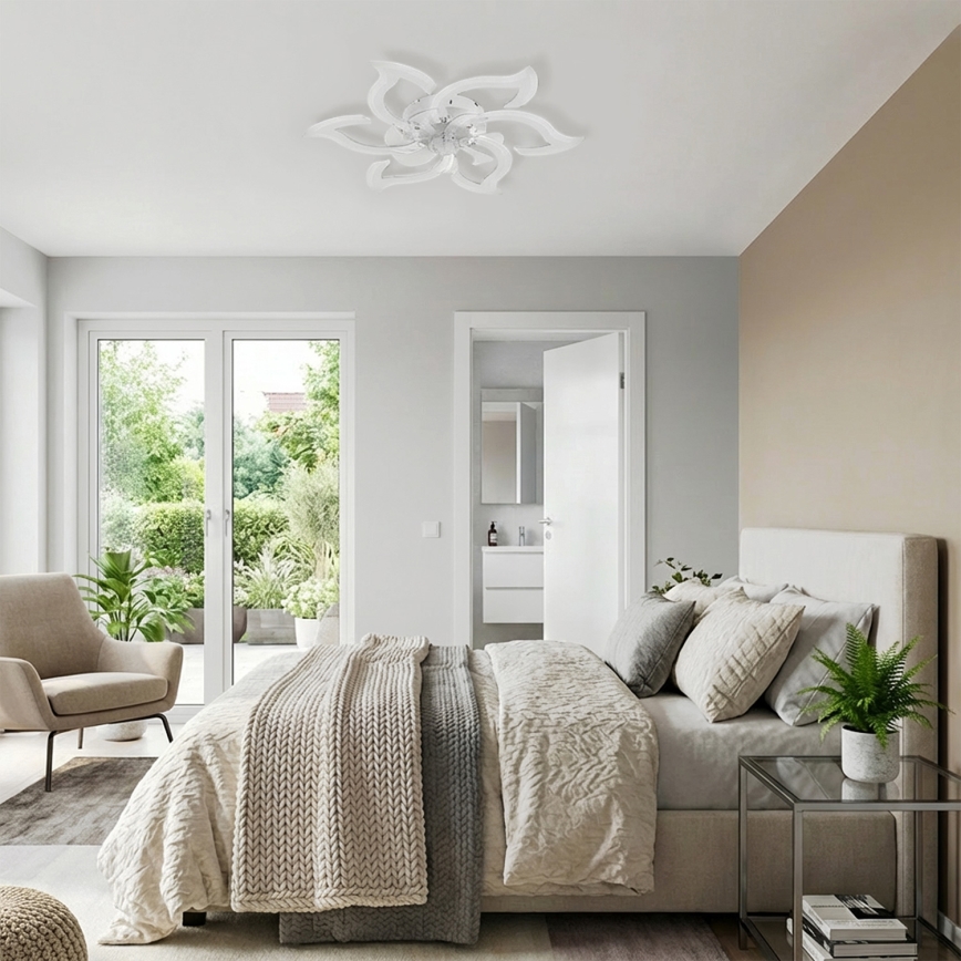 Brilagi - Ventilateur de plafond LED à intensité variable LED/34W/230V 3000-6500K Ø 83 cm blanc + télécommande