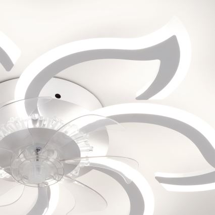 Brilagi - Ventilateur de plafond LED à intensité variable LED/34W/230V 3000-6500K Ø 83 cm blanc + télécommande