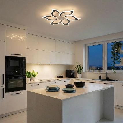 Brilagi - Ventilateur de plafond LED dimmable 34W/230V Ø 83 cm noir + télécommande