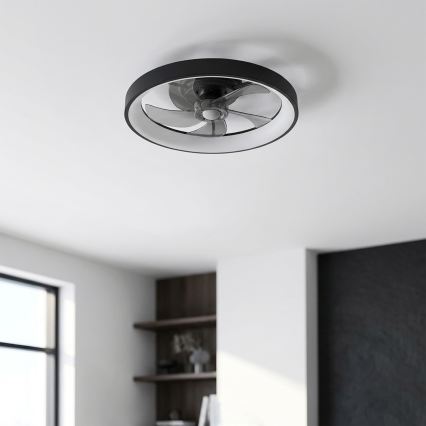 Brilagi - ventilateur de plafond LED dimmable LED/34W/230V 3000-6500K diam. 50 cm noir + télécommande